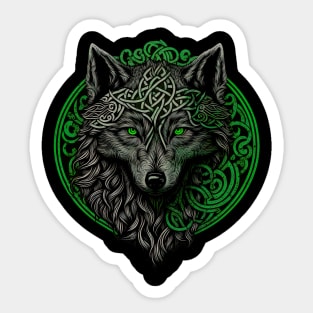 Celtic Irish Knot with Wolf Design - St Patrick Sticker